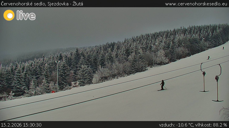 Červenohorské sedlo - Sjezdovka - Žlutá - 15.2.2026 v 15:30