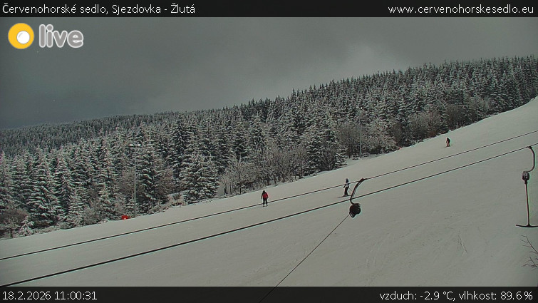 Červenohorské sedlo - Sjezdovka - Žlutá - 18.2.2026 v 11:00