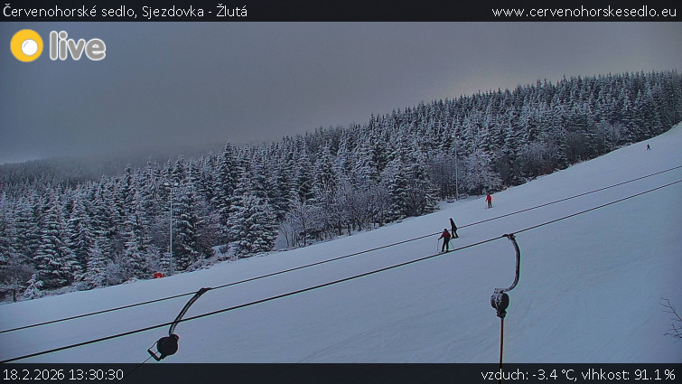 Červenohorské sedlo - Sjezdovka - Žlutá - 18.2.2026 v 13:30