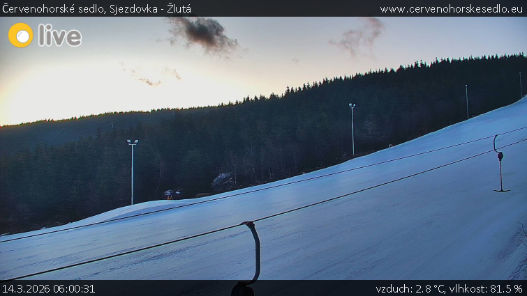Červenohorské sedlo - Sjezdovka - Žlutá - 14.3.2026 v 06:00