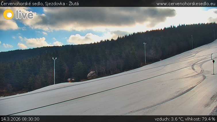 Červenohorské sedlo - Sjezdovka - Žlutá - 14.3.2026 v 08:30