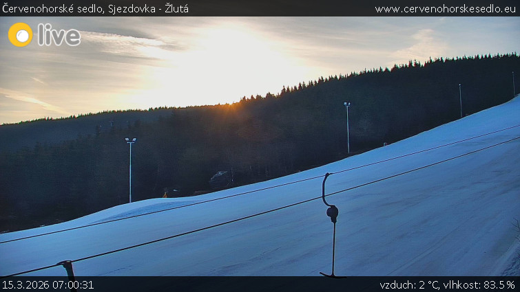 Červenohorské sedlo - Sjezdovka - Žlutá - 15.3.2026 v 07:00
