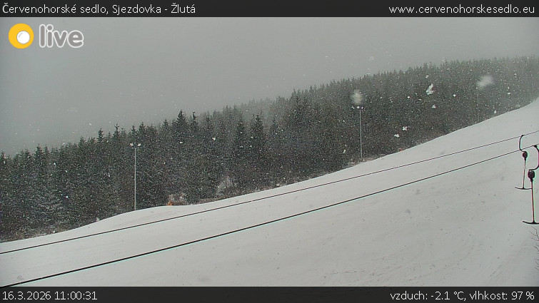 Červenohorské sedlo - Sjezdovka - Žlutá - 16.3.2026 v 11:00