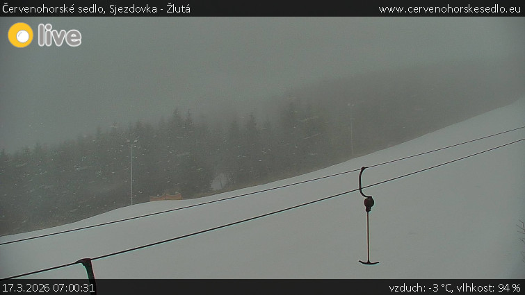 Červenohorské sedlo - Sjezdovka - Žlutá - 17.3.2026 v 07:00