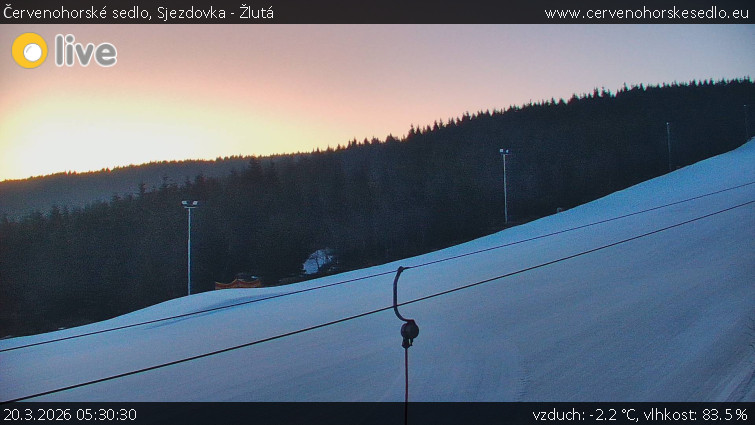Červenohorské sedlo - Sjezdovka - Žlutá - 20.3.2026 v 05:30