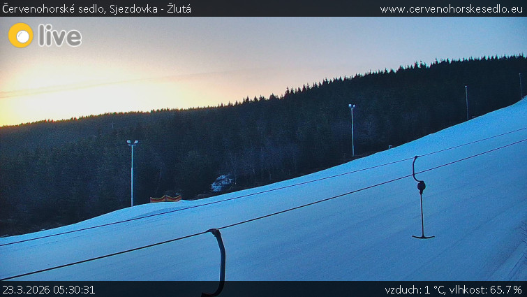 Červenohorské sedlo - Sjezdovka - Žlutá - 23.3.2026 v 05:30