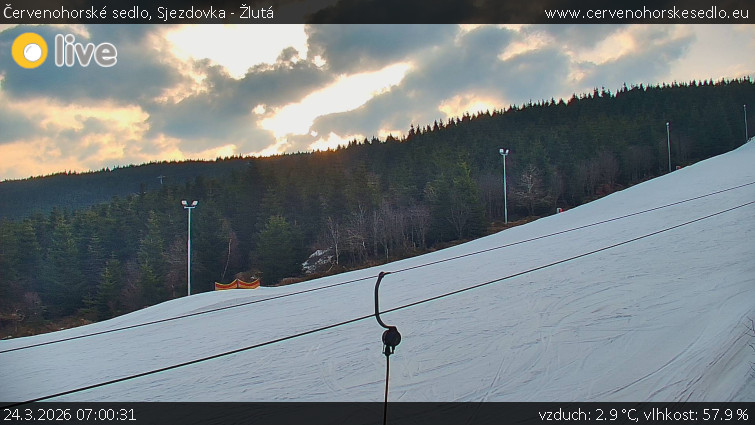 Červenohorské sedlo - Sjezdovka - Žlutá - 24.3.2026 v 07:00