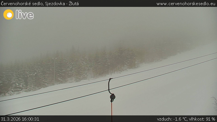 Červenohorské sedlo - Sjezdovka - Žlutá - 31.3.2026 v 16:00