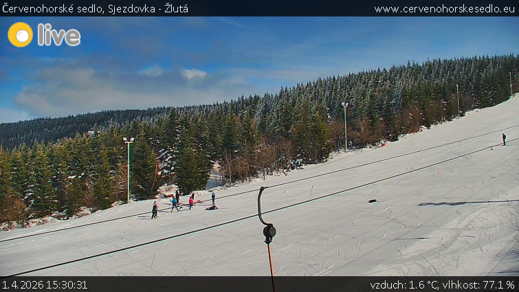 Červenohorské sedlo - Sjezdovka - Žlutá - 1.4.2026 v 15:30