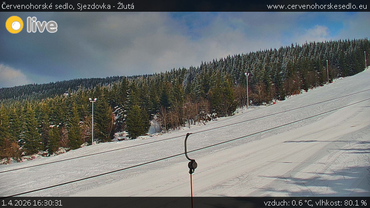 Červenohorské sedlo - Sjezdovka - Žlutá - 1.4.2026 v 16:30