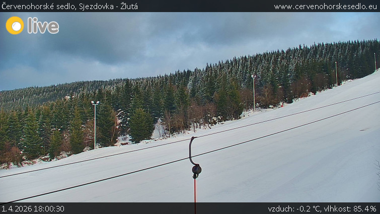 Červenohorské sedlo - Sjezdovka - Žlutá - 1.4.2026 v 18:00