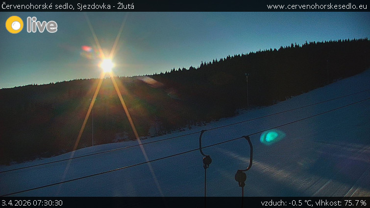 Červenohorské sedlo - Sjezdovka - Žlutá - 3.4.2026 v 07:30