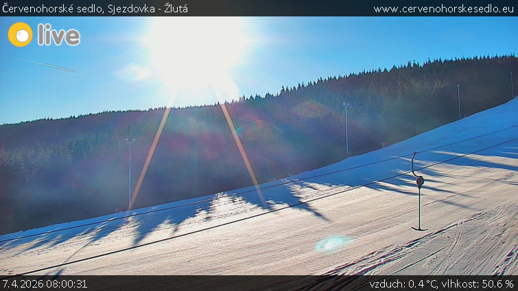 Červenohorské sedlo - Sjezdovka - Žlutá - 7.4.2026 v 08:00