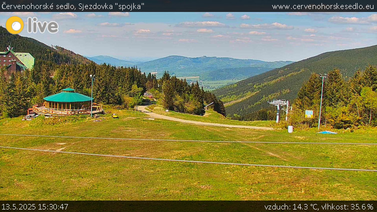 Červenohorské sedlo - Sjezdovka "spojka" - 13.5.2025 v 15:30 Červenohorské sedlo - Sjezdovka "spojka" - 13.5.2025 v 15:30