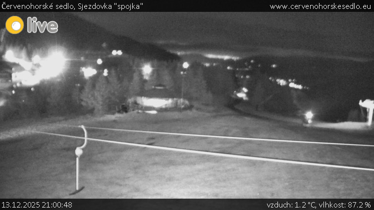 Červenohorské sedlo - Sjezdovka "spojka" - 13.12.2025 v 21:00