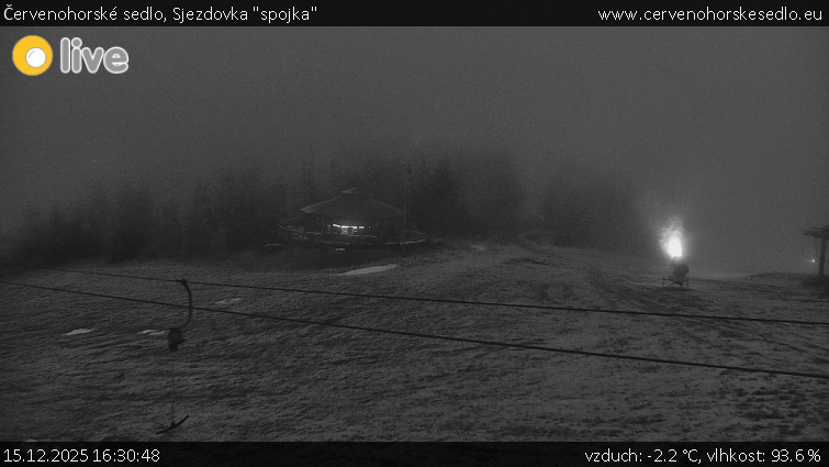 Červenohorské sedlo - Sjezdovka "spojka" - 15.12.2025 v 16:30