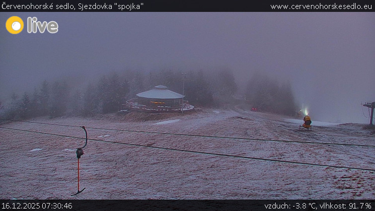 Červenohorské sedlo - Sjezdovka "spojka" - 16.12.2025 v 07:30