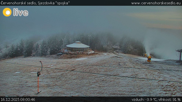 Červenohorské sedlo - Sjezdovka "spojka" - 16.12.2025 v 08:00