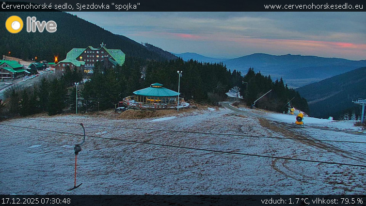 Červenohorské sedlo - Sjezdovka "spojka" - 17.12.2025 v 07:30