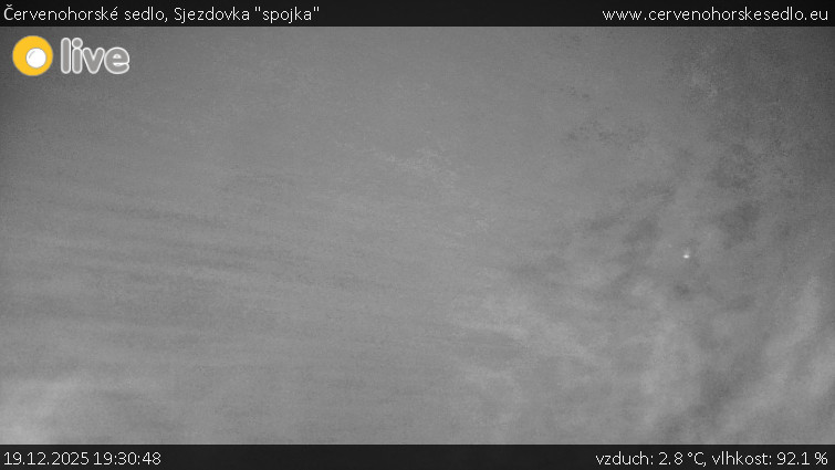 Červenohorské sedlo - Sjezdovka "spojka" - 19.12.2025 v 19:30