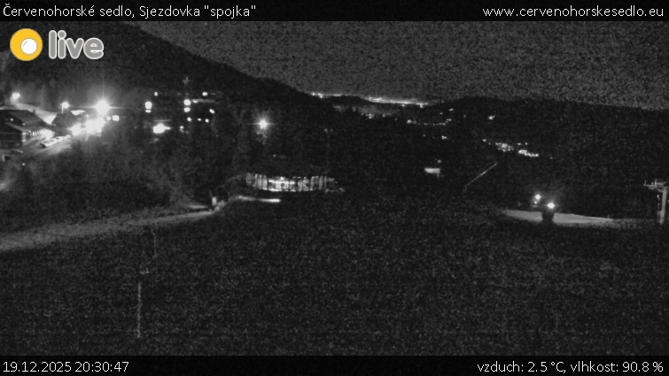 Červenohorské sedlo - Sjezdovka "spojka" - 19.12.2025 v 20:30