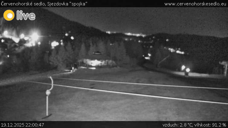 Červenohorské sedlo - Sjezdovka "spojka" - 19.12.2025 v 22:00