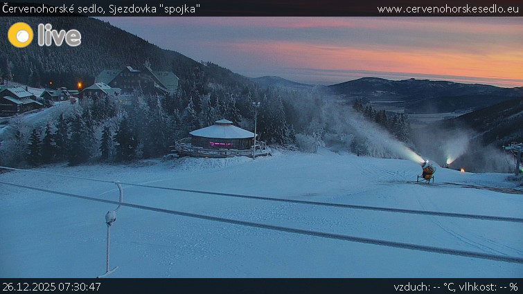 Červenohorské sedlo - Sjezdovka "spojka" - 26.12.2025 v 07:30