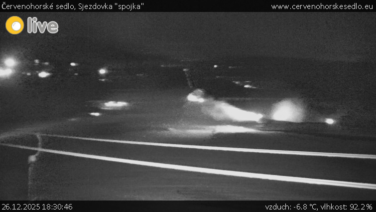 Červenohorské sedlo - Sjezdovka "spojka" - 26.12.2025 v 18:30