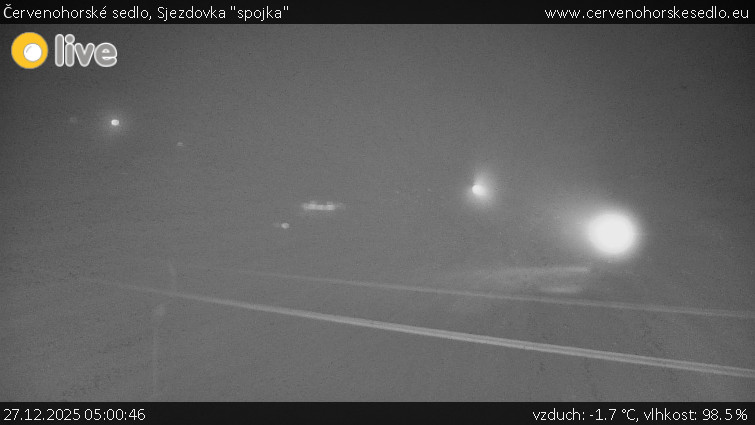 Červenohorské sedlo - Sjezdovka "spojka" - 27.12.2025 v 05:00