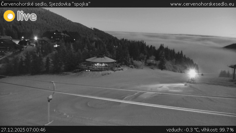 Červenohorské sedlo - Sjezdovka "spojka" - 27.12.2025 v 07:00