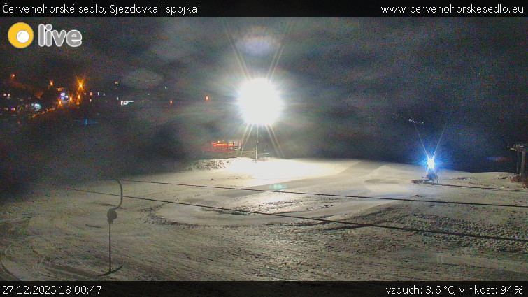 Červenohorské sedlo - Sjezdovka "spojka" - 27.12.2025 v 18:00