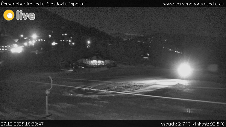 Červenohorské sedlo - Sjezdovka "spojka" - 27.12.2025 v 18:30