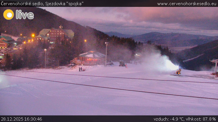Červenohorské sedlo - Sjezdovka "spojka" - 28.12.2025 v 16:30