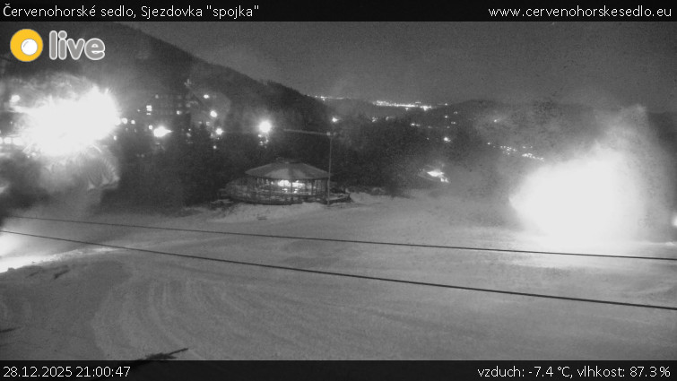 Červenohorské sedlo - Sjezdovka "spojka" - 28.12.2025 v 21:00