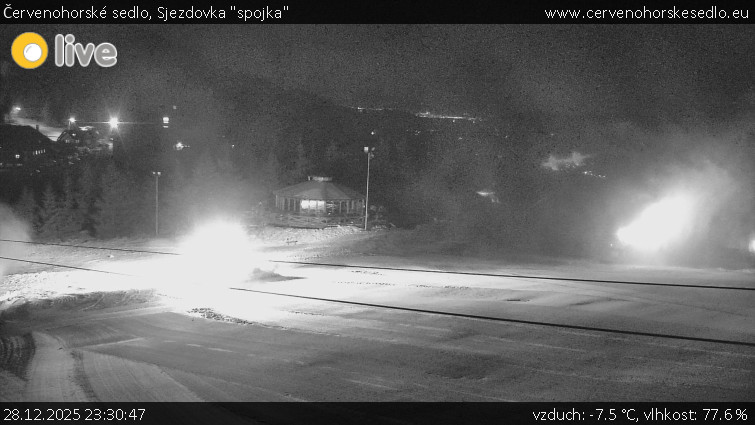 Červenohorské sedlo - Sjezdovka "spojka" - 28.12.2025 v 23:30