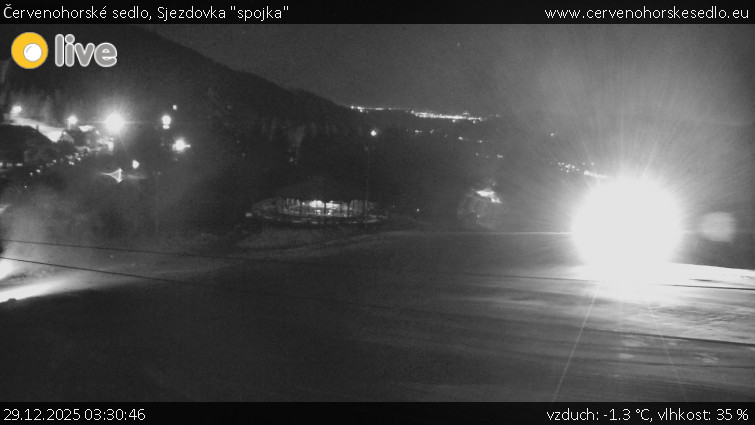 Červenohorské sedlo - Sjezdovka "spojka" - 29.12.2025 v 03:30