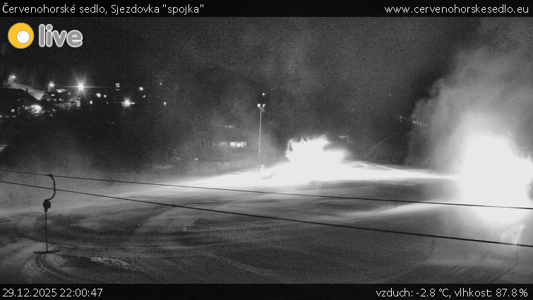 Červenohorské sedlo - Sjezdovka "spojka" - 29.12.2025 v 22:00