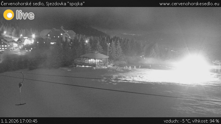 Červenohorské sedlo - Sjezdovka "spojka" - 1.1.2026 v 17:00