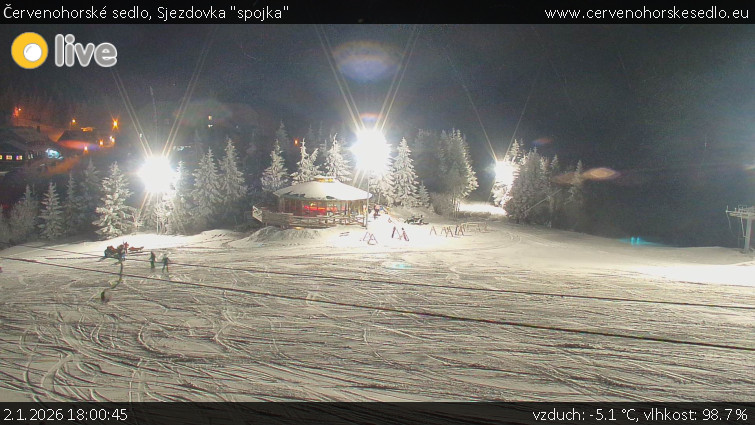 Červenohorské sedlo - Sjezdovka "spojka" - 2.1.2026 v 18:00
