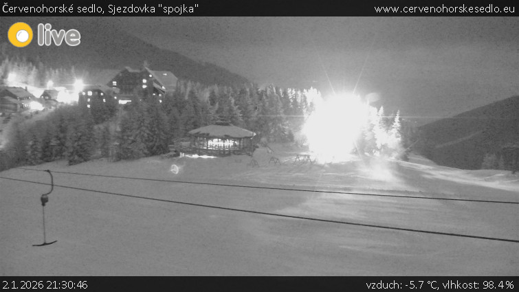 Červenohorské sedlo - Sjezdovka "spojka" - 2.1.2026 v 21:30