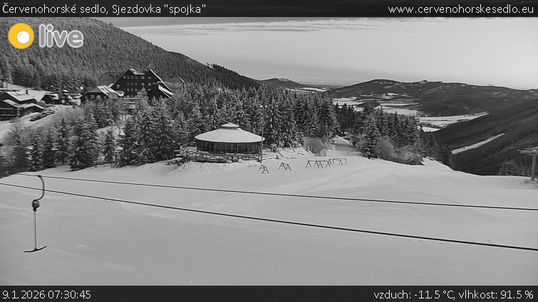 Červenohorské sedlo - Sjezdovka "spojka" - 9.1.2026 v 07:30