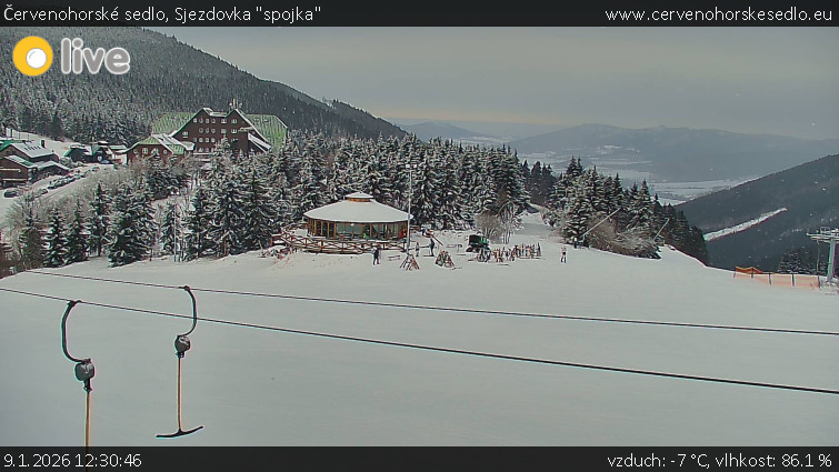 Červenohorské sedlo - Sjezdovka "spojka" - 9.1.2026 v 12:30