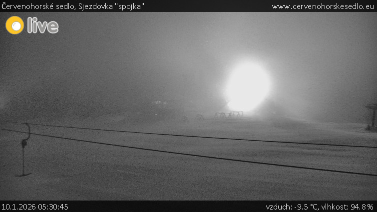 Červenohorské sedlo - Sjezdovka "spojka" - 10.1.2026 v 05:30