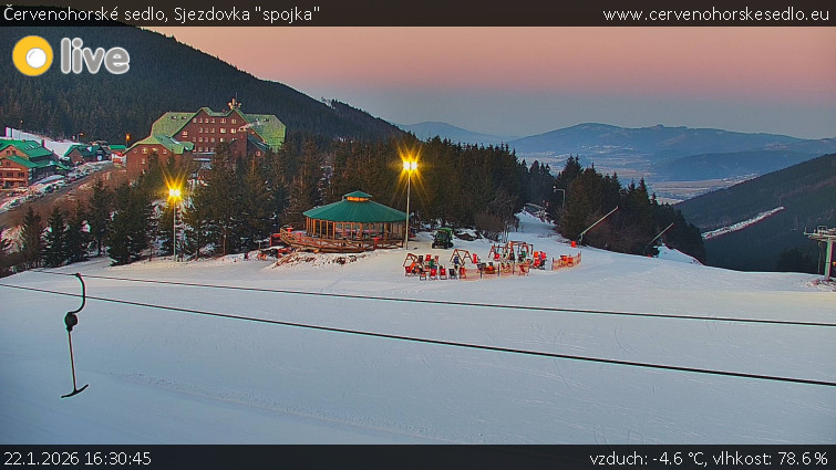 Červenohorské sedlo - Sjezdovka "spojka" - 22.1.2026 v 16:30