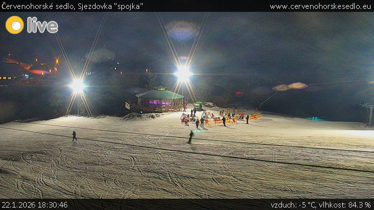 Červenohorské sedlo - Sjezdovka "spojka" - 22.1.2026 v 18:30