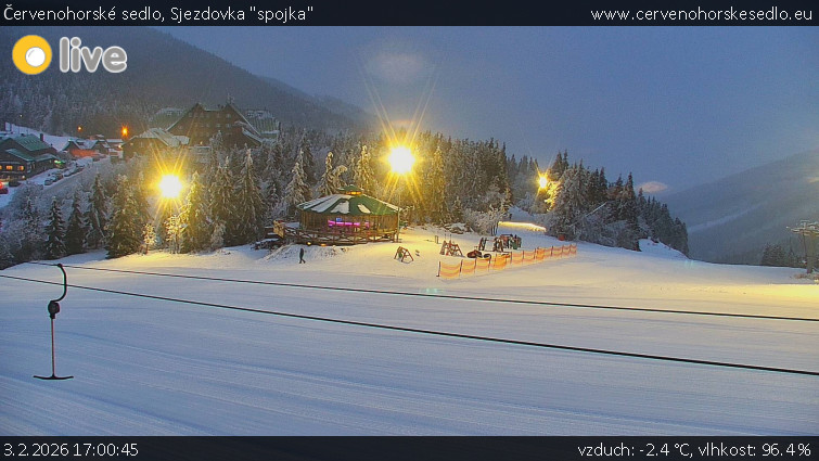 Červenohorské sedlo - Sjezdovka "spojka" - 3.2.2026 v 17:00