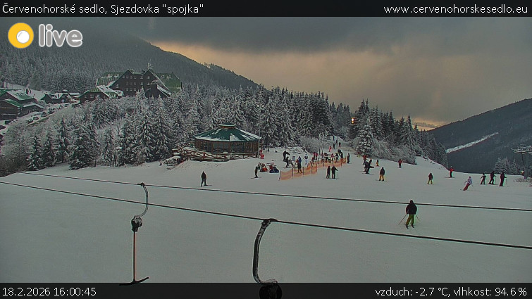 Červenohorské sedlo - Sjezdovka "spojka" - 18.2.2026 v 16:00