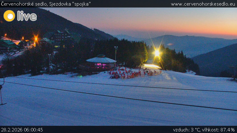 Červenohorské sedlo - Sjezdovka "spojka" - 28.2.2026 v 06:00