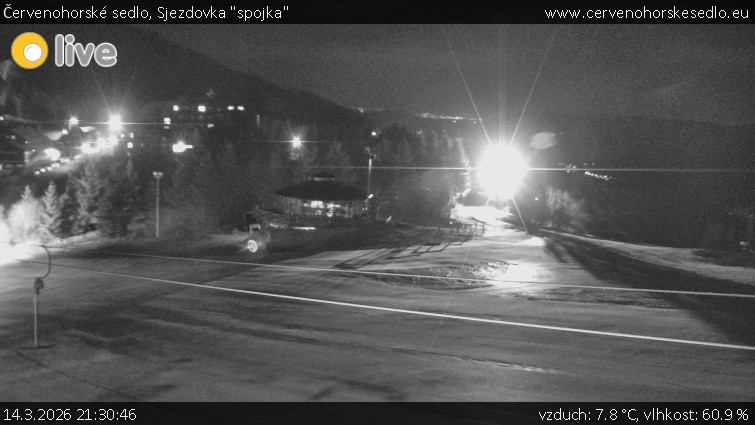 Červenohorské sedlo - Sjezdovka "spojka" - 14.3.2026 v 21:30