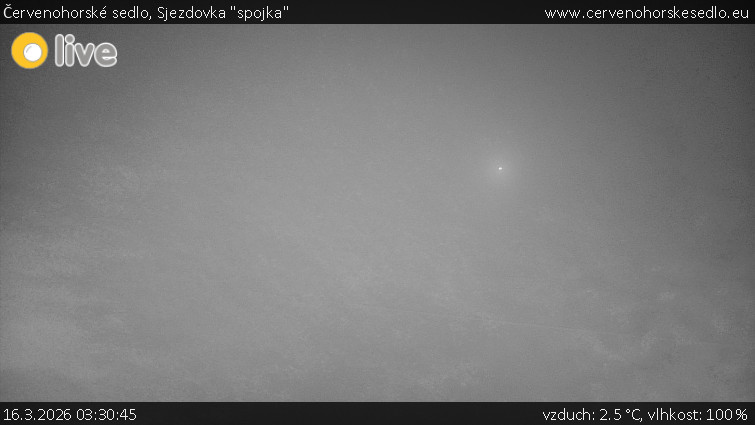 Červenohorské sedlo - Sjezdovka "spojka" - 16.3.2026 v 03:30